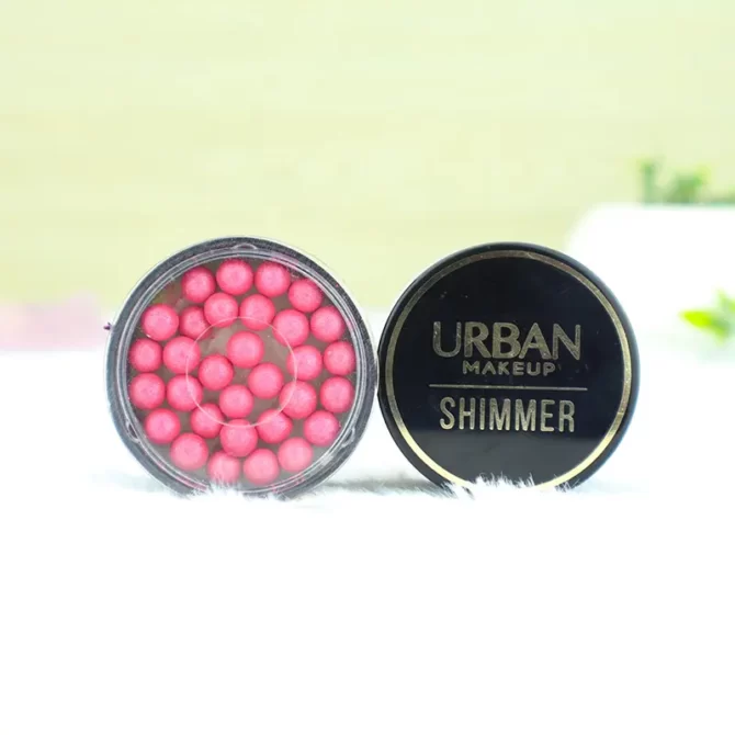 Rubor En Perlas Urban Makeup Tonos Rosas y Dorado #4