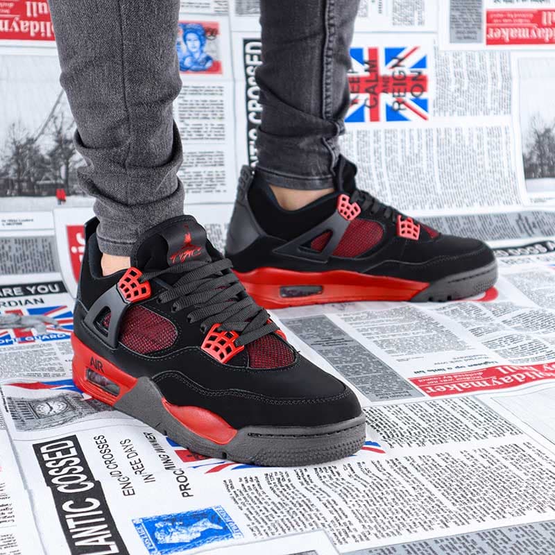 Para aumentar impuesto Barón Tenis Nike Jordan Negro y Rojo – Derene