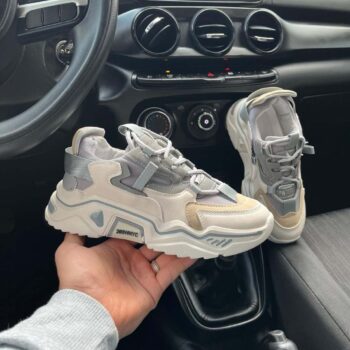 Zapatilla Importada Plataforma Gris Cappuccino Chiang Mai