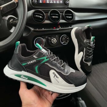 Zapatilla Importada Negro & Verde Quebec