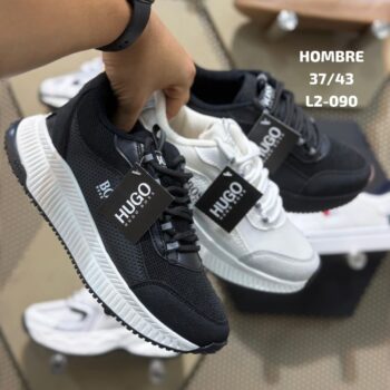 Zapatilla Hugo Boss Crema y Gris