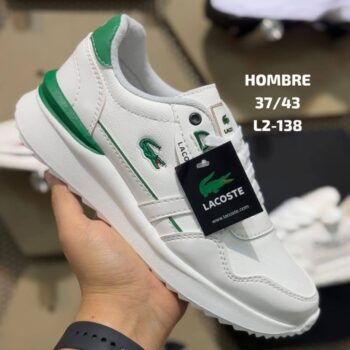 Zapatilla Lacoste Blanco y Verde