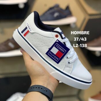 Zapatilla Tommy Blanco y azul