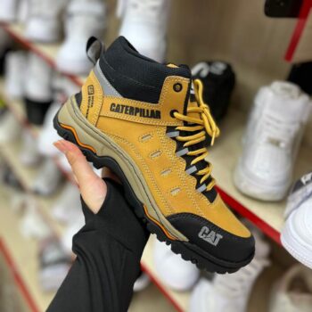 Bota Caterpillar Mostaza y Gris