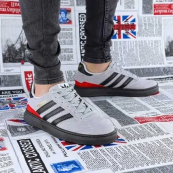 Tenis Adidas Busenitz Gris Negro y Rojo