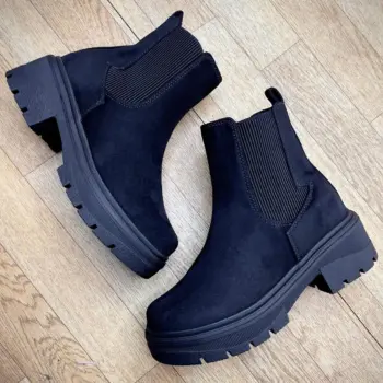 Botin Para Dama Negro Gamusa