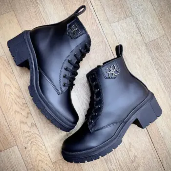 Botin Para Dama Negro Trebol