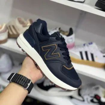Zapatilla New Balance Azul y Cafe Casual Sport