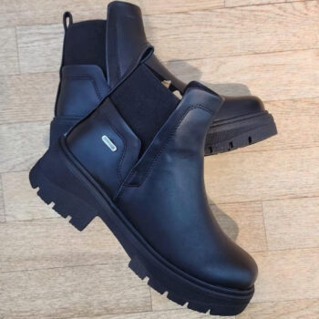 Botin Para Dama Negro Tacon Bajo