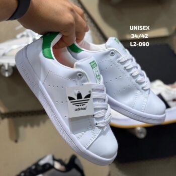 Zapatilla Unisex Adidas Blanco y Verde Stan Smith