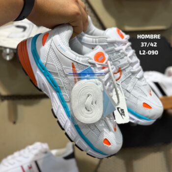 Tenis Nike P 6000 Naranja Azul