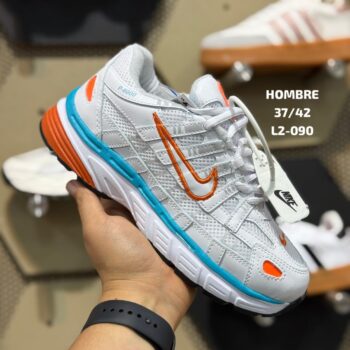 Tenis Nike P 6000 Naranja Azul