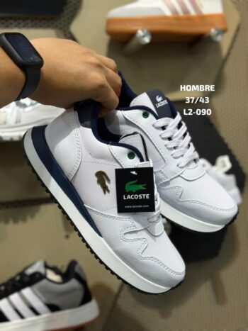 Zapatilla Lacoste Blanco y Negro