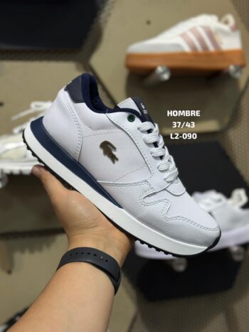 Zapatilla Lacoste Blanco y Negro