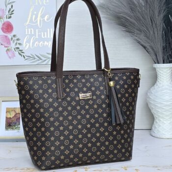 Bolso Elegante Texturizado Cafe LV