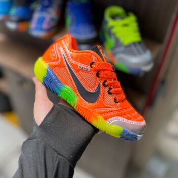 Zapatilla Futsal Niñ@ Nike Naranja y Negro