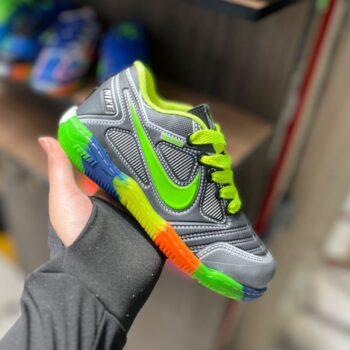 Zapatilla Futsal Niñ@ Nike Gris y Verde