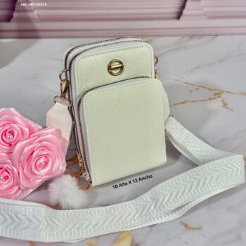 Bolso Portacelular Blanco Hueso