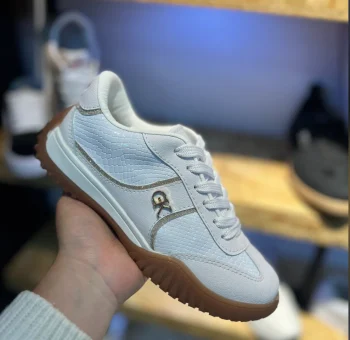 Zapatilla Casual Dama Blanca Texturizada