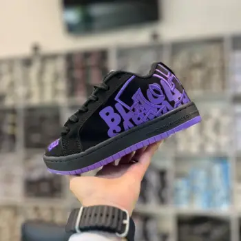 Zapatilla Unisex DC Negra y Morada Black Sabath