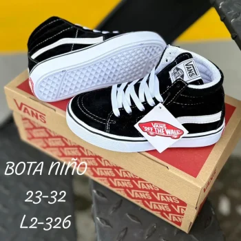 Teni-Bota Vans Negra Niñ@