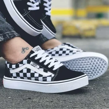 Zapatilla Unisex Vans Cuadros Tabla Negra