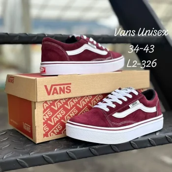 Zapatilla Unisex Vans Tabla Clasica Vino Tinto