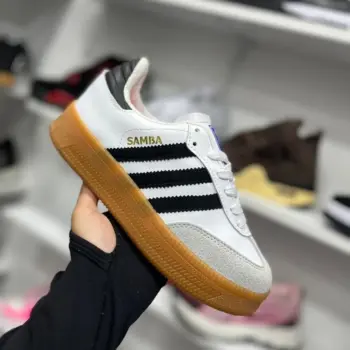 Tenis Adidas Samba Blanco y Negro Clasica