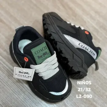 Tenis Coach Niñ@ Negro