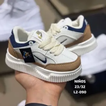 Tenis Nike Niñ@ Beige y Cafe