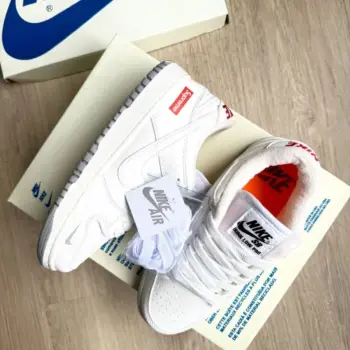 Zapatilla Unisex Nike Supreme Blanco y Gris
