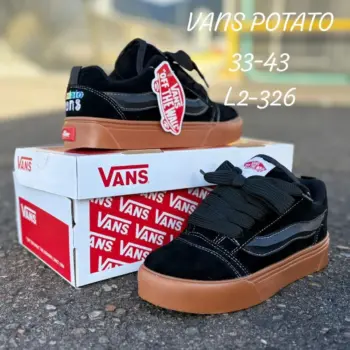 Zapatilla Vans Potato Negra Suela Cafe