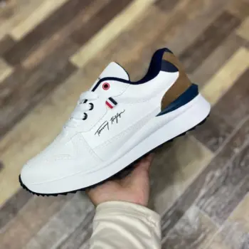 Zapatilla Tommy Hilfiger Blanco y Cafe
