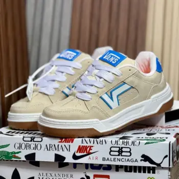 Zapatilla Vans Beige y Azul