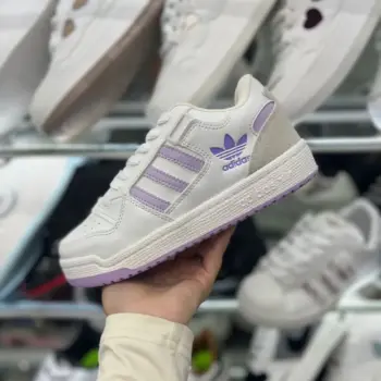 Zapatilla Adidas Forum Blanco y Morado