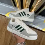 Zapatilla Adidas Forum Blanco Gris y Negro