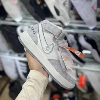 Zapatilla Gucci Bota Gris y Blanco