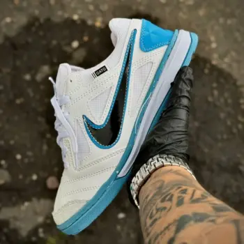 Zapatilla Futsal Blanco y Azul