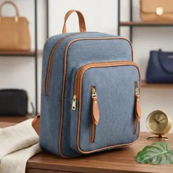 Morral Luxury Casual Azul y Cafe