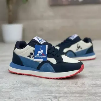 Zapatilla Le Coq Sportif Azul y Beige