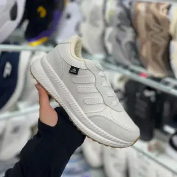Zapatilla Adidas Blanca Goma Cafe