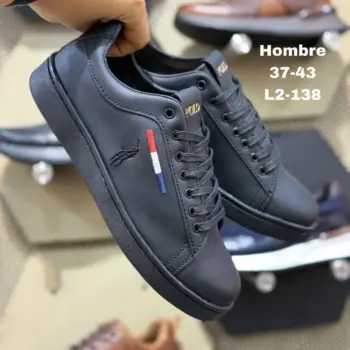 Zapatilla Polo Negro Total
