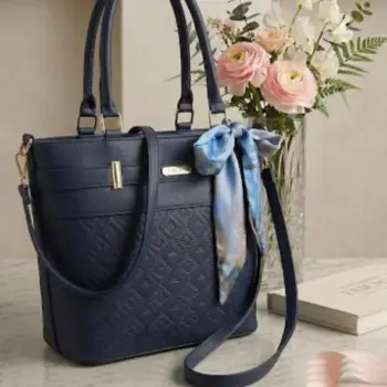 Bolso Dama Pañoleta Manos Libres Azul