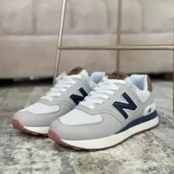 Zapatilla New Balance 574 Gris y Azul